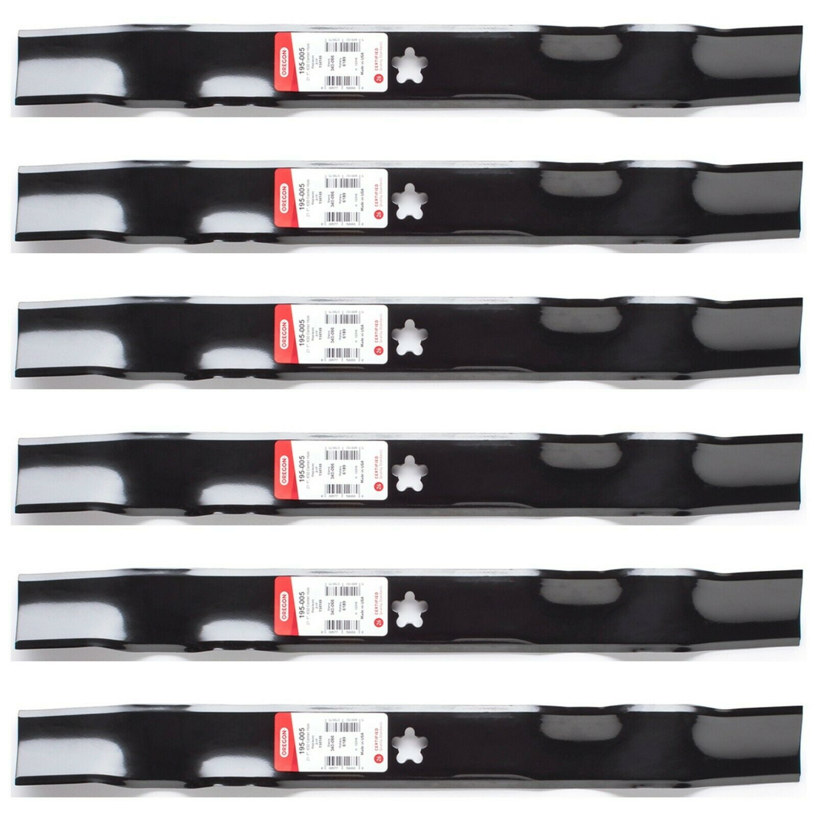 6PK Oregon 195-032 Mower Blade for 42" Husqvarna YTH18542