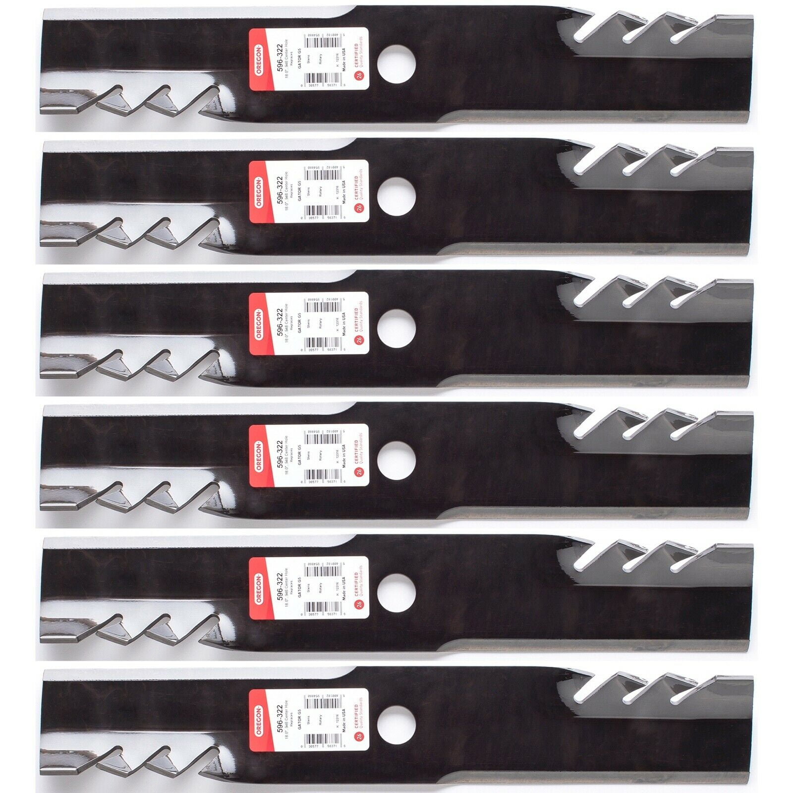 6PK Oregon G5 596-322 Gator Blades, 18