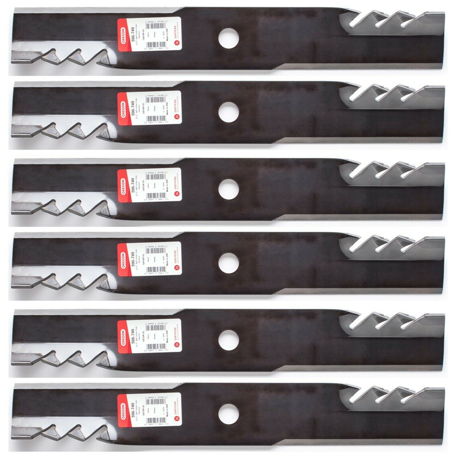 6PK Oregon 596-749 G5 Gator Blade for Exmark 60” Lazer Z S-Series
