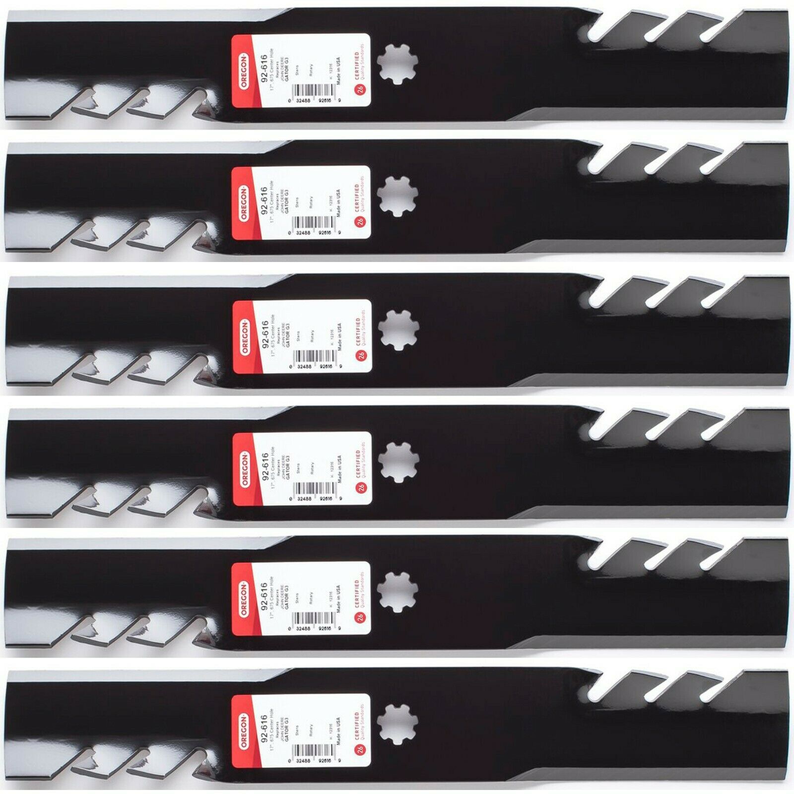 3-Pack 18" Mower Blades For Husqvarna Zero-Turn Mowers - Replaces 539112079