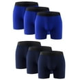 thumbnail image 1 of 6PK Performance Mens Boxer Briefs Polyester Underwear Size Small M Large XL XXL, 1 of 11