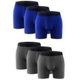 thumbnail image 1 of 6PK Performance Mens Boxer Briefs Polyester Underwear Size Small M Large XL XXL, 1 of 11