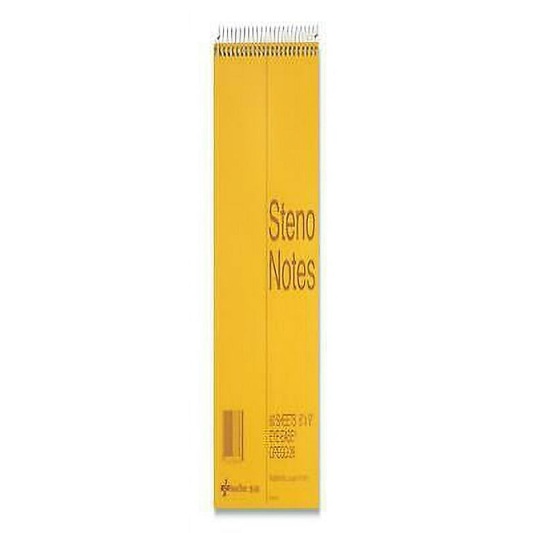 Standard Spiral Steno Pad, Gregg Rule, Brown Cover, 60 Eye-Ease Green 6 x 9 Sheets Standard Spiral Steno Pad, Gregg Rule, Brown Cover, 60 Eye-Ease Green 6 x 9 Sheets