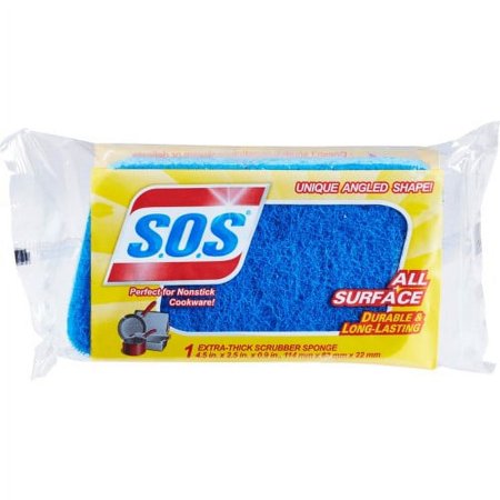 6PK S.O.S. S.O.S All-Surface Scrubber Sponge (91017)