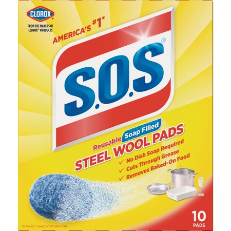 6PK S.O.S. Soap Scouring Pad (10 Count)