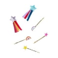 thumbnail image 1 of Wonder Nation Star and Rainbow Hair Clip Set, 6-Piece, 1 of 3