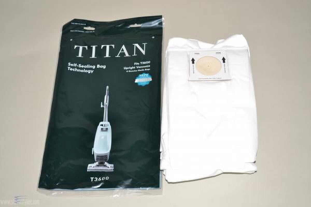 TITAN, HEPA Upright Vacuum Bags, 6PK T3600, HEPA Filtration