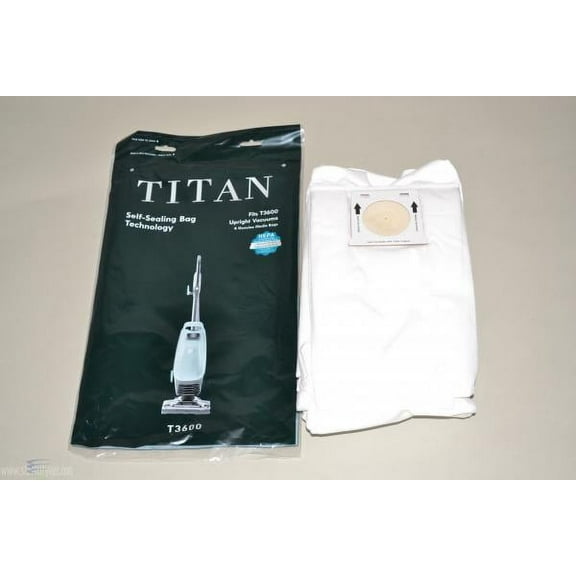 6PK TITAN T3600 HEPA UPRIGHT VACUUM BAGS