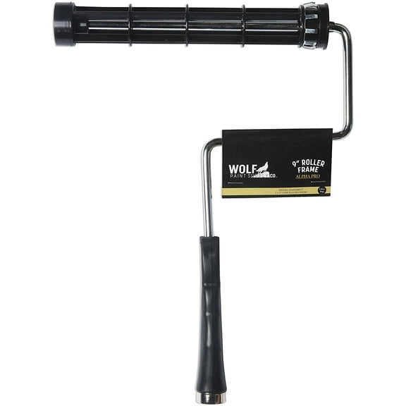 6PK WOLF Alpha Pro Heavy Duty Paint Roller Frame, 5-Wire Cage, Threaded, 9'' length