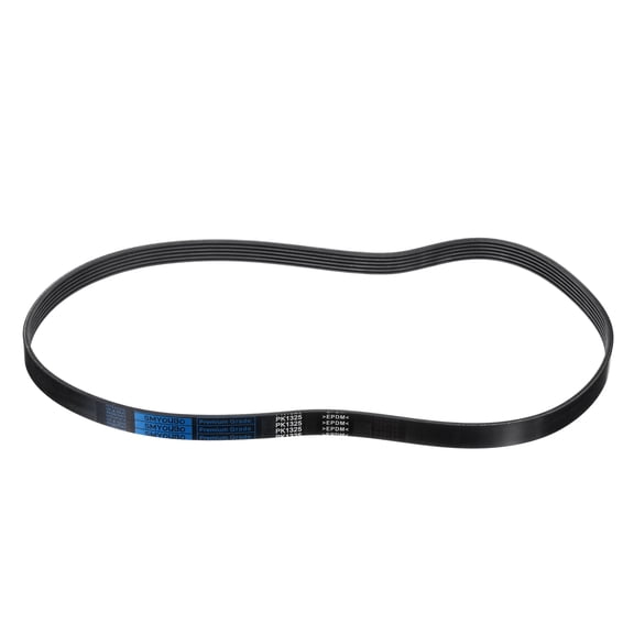 6PK1325 V-Ribbed Belt 6 Ribs 1325mm Length x 21mm Width x 5mm Height, EPDM Micro V Serpentine Belt