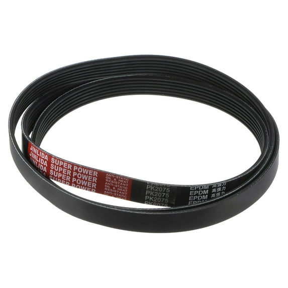 6PK2075 V-Ribbed Belt 6 Ribs 2075mm Length x 21mm Width x 5mm Height, EPDM Micro V Serpentine Belt
