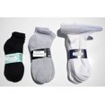 thumbnail image 1 of 6PR  91% Men's Cotton Diabetic Ankle Quarter Socks, 1 of 1