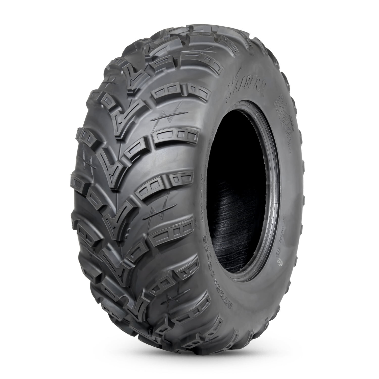 6PR ATV UTV Tires 25x10-12 All Terrain 15mm Tread Depth 25x10x12 Trail ...