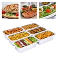 thumbnail image 1 of 6Pack 1/3 Size Pan Stainless Steel Steam Hotel Prep Table Food Container Rectangular Pan, 1 of 18