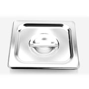 6Pack 1/6 Gastronorm Pan Stainless Steel Food Container,Sheet Pan,Hotel Pan,Baking Pans,Toaster Oven Pan,Jelly Roll Pan,Barbeque Grill Pan,Mirror Finish, Dishwasher Safe Lid