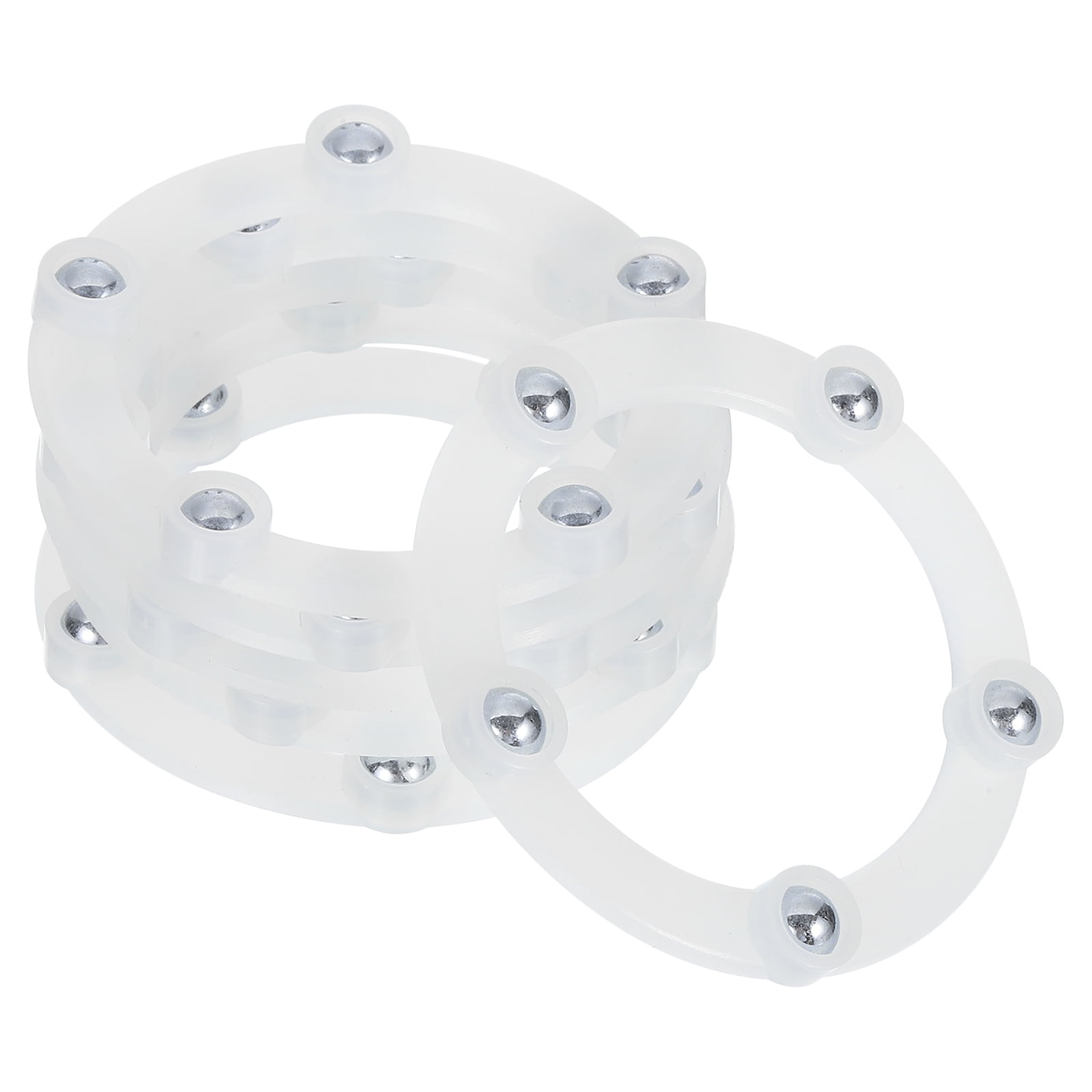 6Pack 2 Inch Rotating Swivel Stand with Steel Ball Bearings, White, 5 ...