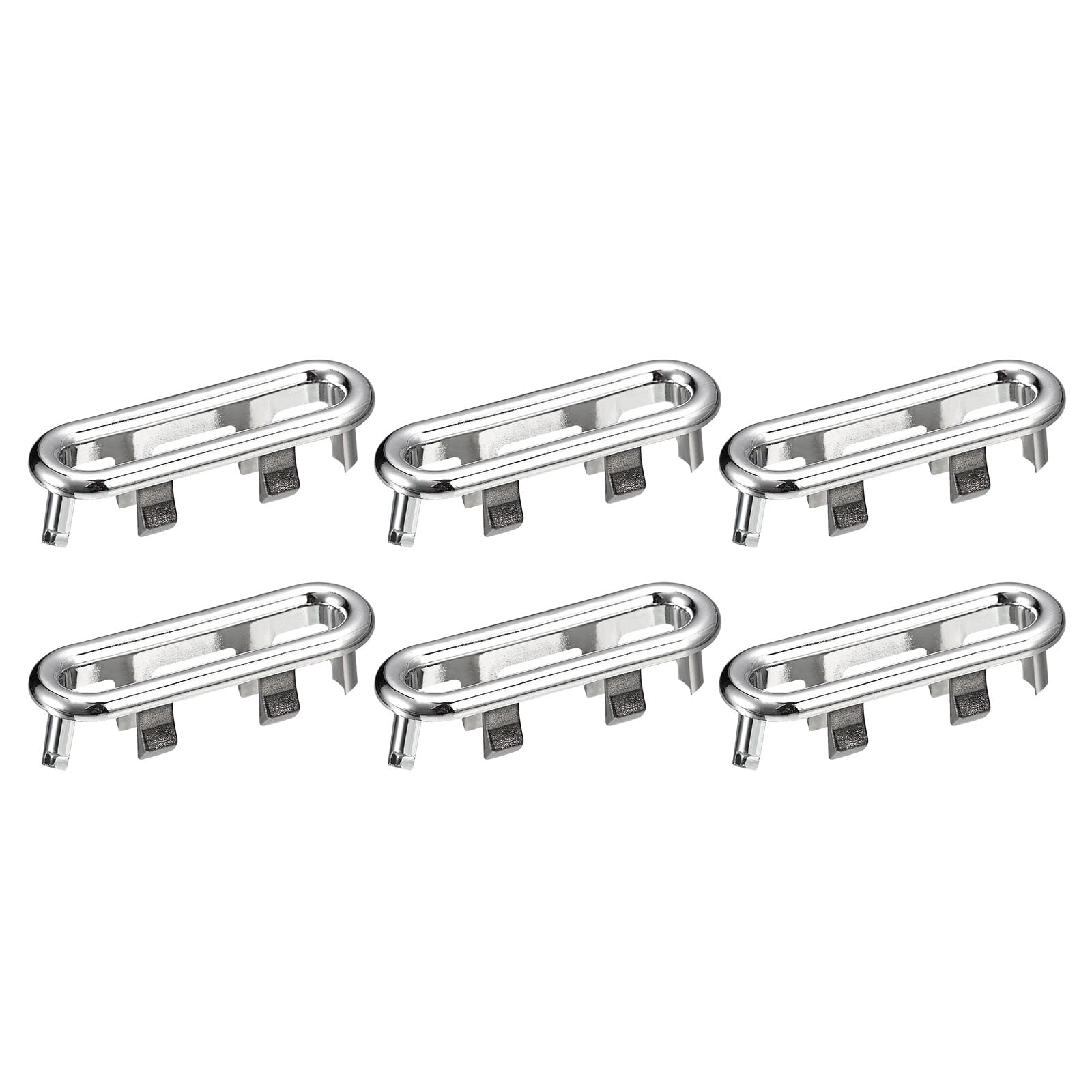 6Pack 48.4x12.6mm Sink Trim Overflow Cover Rings Oval Hole Insert in