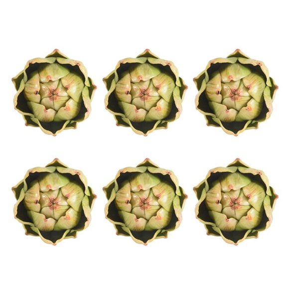 6Pack Artificial Artichoke Vegetables and Fruits for Home Wedding Party Table Decoratio wm58