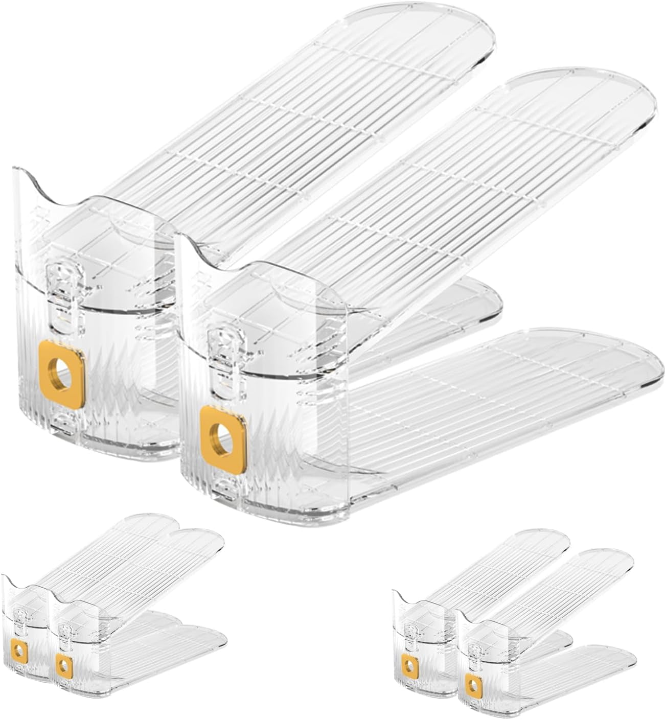 6Pack Clear Shoe Slots Organizers Shoes Stacker Organize,Shoes Shoe Display Shelf,Shoe Rack Holders Space Saver