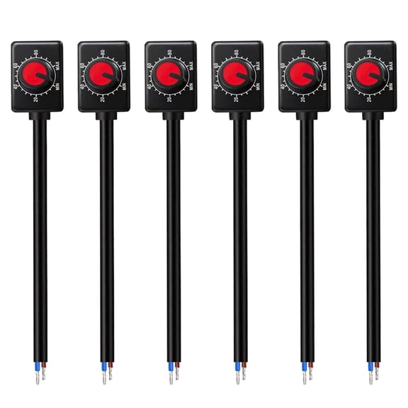 6Pack DC 0/1-10V Knob LED Dimmer, Mini LED Dimmer Knob with Rotary Control Switch Low Voltage Passive Dimmer PWM Dimming