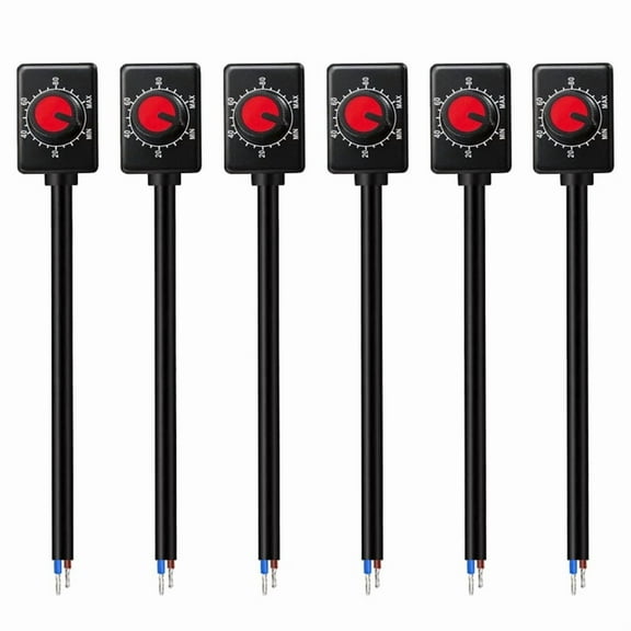 6Pack DC 0/1-10V Knob LED Dimmer, Mini LED Dimmer Knob with Rotary Control Switch Low Voltage Passive Dimmer PWM Dimming