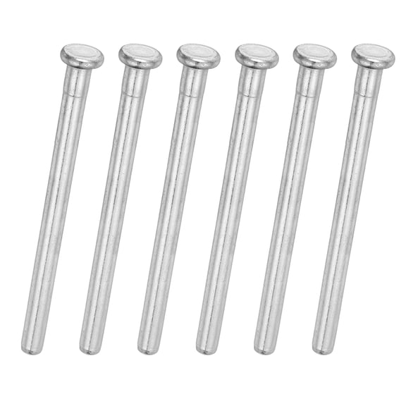 6Pack Door Hinge Pins, 3.07 Inch Removable Hinge Pins, Silver