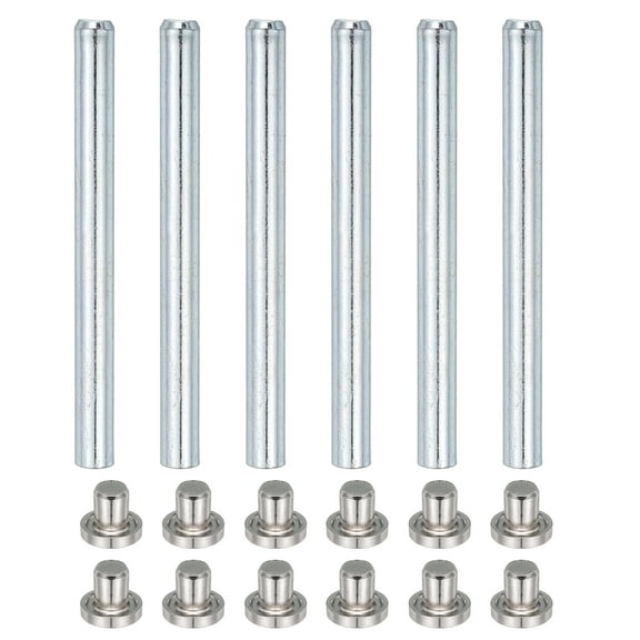 6Pack Door Hinge Pins, 3.5 Inch Removable Hinge Pins, Silver