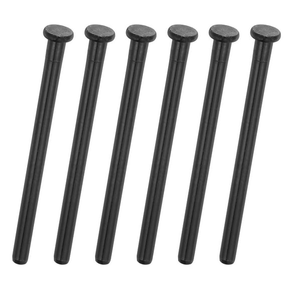 6Pack Door Hinge Pins, 3.62 Inch Removable Hinge Pins, Matte Black