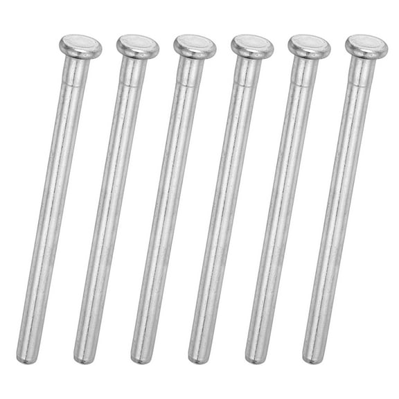 6Pack Door Hinge Pins, 3.62 Inch Removable Hinge Pins, Silver