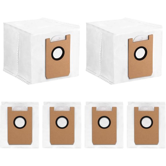 6Pack Dust Bags Replacement Set for Robot Vacuum Cleaner AIRROBO T20+ T25+ T30+, Capacity of 3.5L
