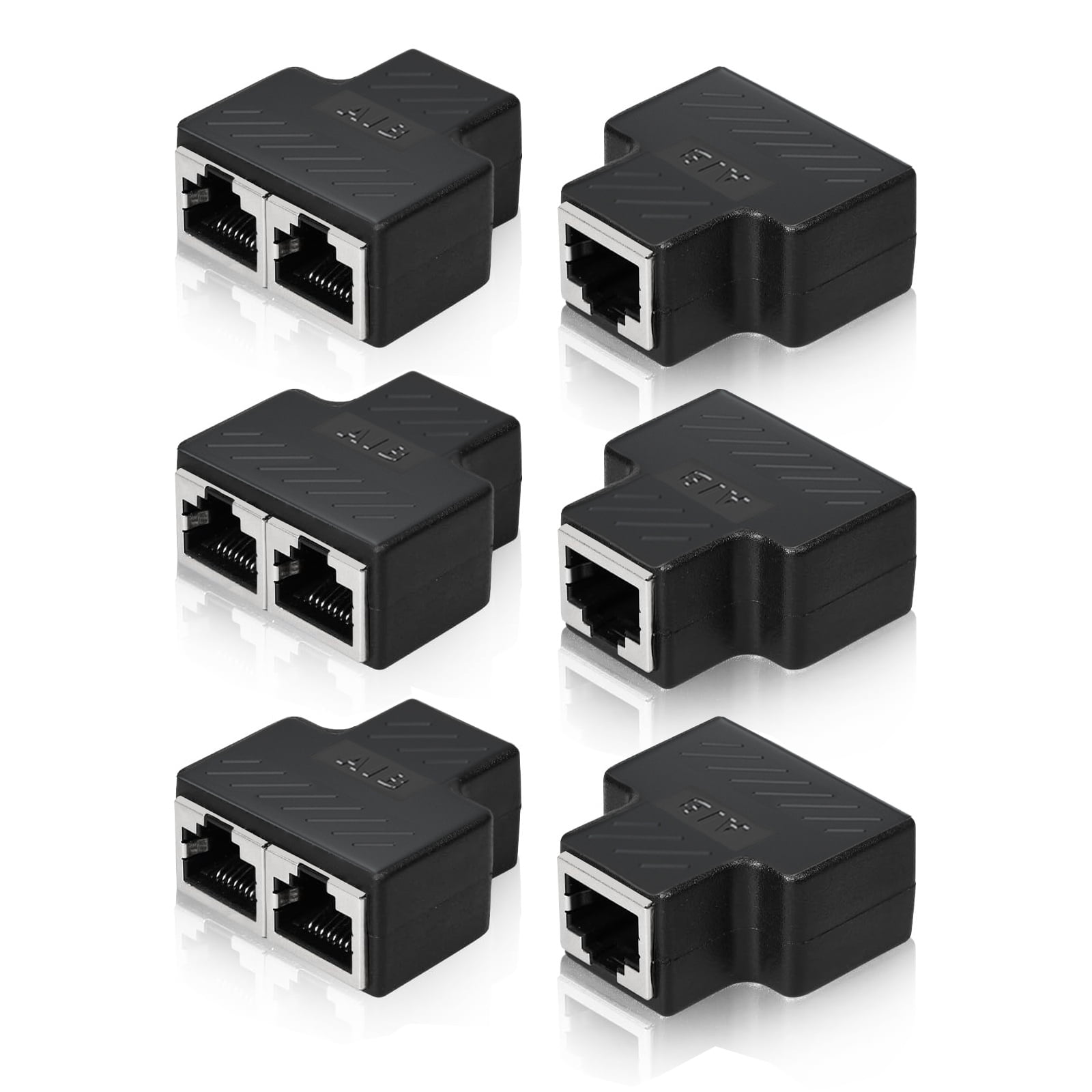 6Pack Extender, Cable Extender, RJ45 Coupler Female