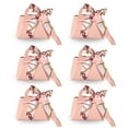 thumbnail image 1 of 6Pack Exquisite Simple Handbag with Handle Gift Box Beautiful Leather Gift Bag, Wedding Candy Box Birthday Party Favor Boxes-Pink, 1 of 5