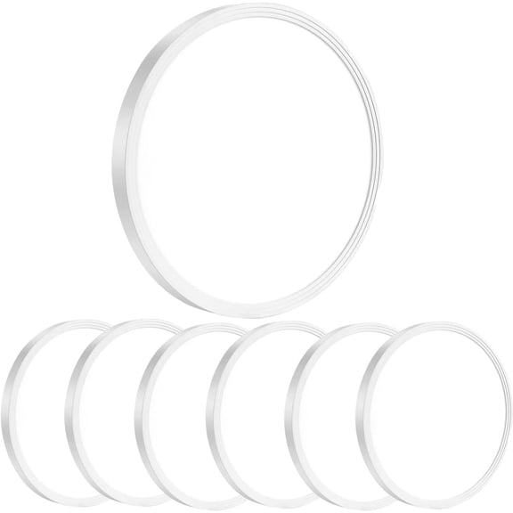 6Pack Flush Mount 12 Inch 3200LM LED Ceiling Lights, White 28W Slim Round Day White 6000K Thin Flat Surface LED Ceiling Light 120V 300W Equivalent