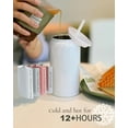 thumbnail image 1 of 6Pack Glass Cups with Lids and Straws, 16oz Stainless Steels Cups, Beer Cup, Iced Coffee Cups, Smoothie Cup, Sublimation Tumbler (Shiny Polished Finish, Sublimatable), 1 of 6