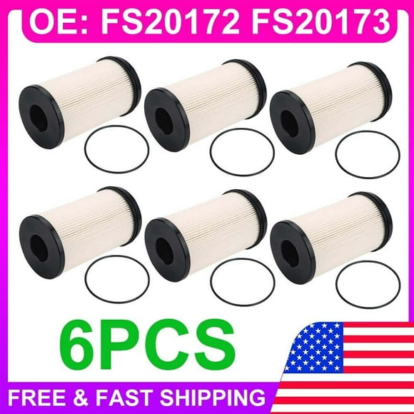 6Pack K37-1029 Fuel Filter FS20172 K37-1012 K37-1011 For Peterbilt Kenworth