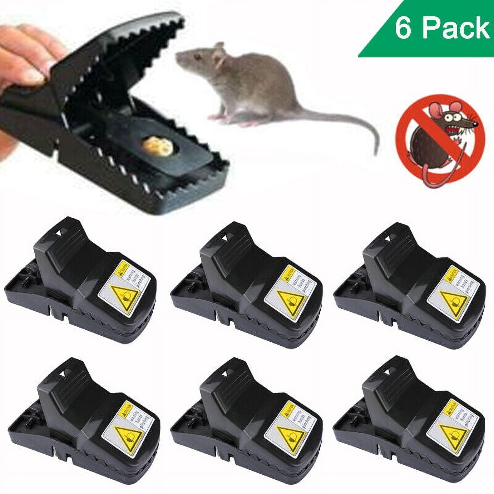 6 Pack Mouse Traps Rat Mice Killer Snap Trap Power Rodent Heavy