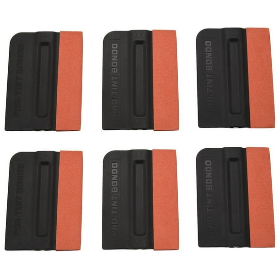 6Pack Magnet Suege Felt Edge Squeegee Vinyl Wrap Application Tools Film Squeegee Tools Kit