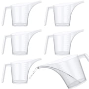 6Pack Measuring Funnel Pitchers, 1000ml Large Capacity Easy Pour Measuring Cup with Long Spout for Soap Cakes Making, Filling Muffin Pans, Bakeware Molds, Oils, Fluids 33OZ