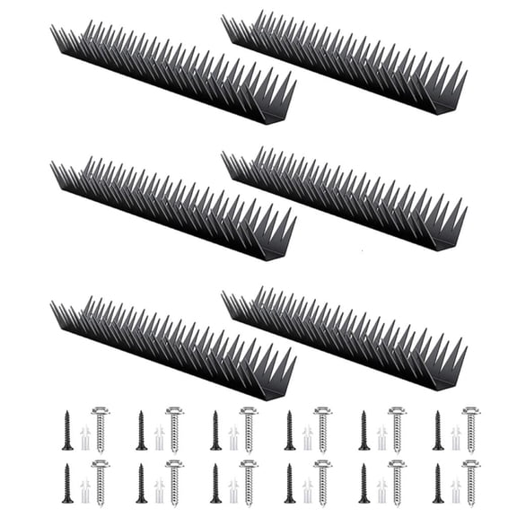 hejhncii 6Pieces Security Wall Spikes Antibird Spikes For Deterring Intruders Effectively