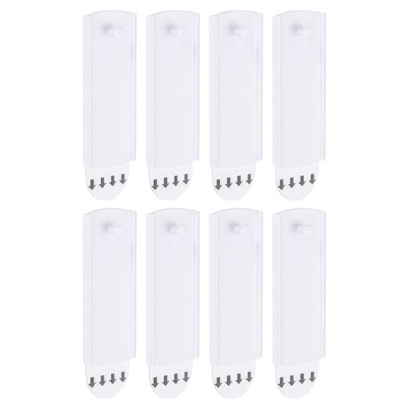 6Pack Picture Hangers, 3"x1.2" Picture Hanging Hook with Adhesive Strips, White