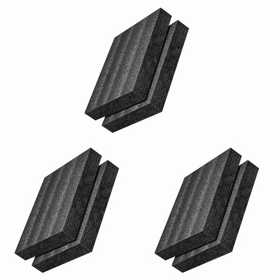 6Pack Polyurethane Foam Sheet- 16 X 12 X 2 Inch Foam Inserts for Cases- Packing Foam Pads for Toolbox Camera Storage,6 x Polyurethane Foam Sheet,Black