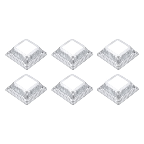 6Pack Post Base Cover, 2.5x2.5 Metal One-Piece Post Skirt Porch Column Wrap(1.3x1.3)