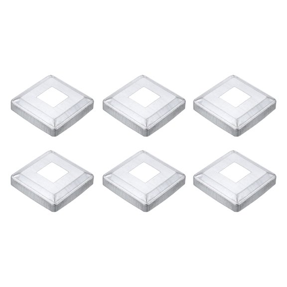 6Pack Post Base Cover, 3.25x3.25 Metal Integral Style Post Skirt Porch Column Wrap(1.2x1.2)