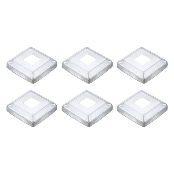 6Pack Post Base Cover, 3.75x3.75 Metal Integral Style Post Skirt Porch Column Wrap(1.2x1.2)