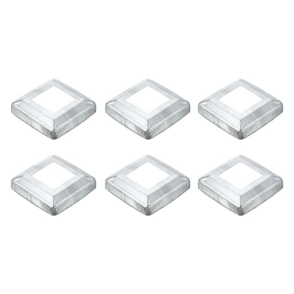 6Pack Post Base Cover, 3.75x3.75 Metal Integral Style Post Skirt Porch Column Wrap(1.75x1.75)