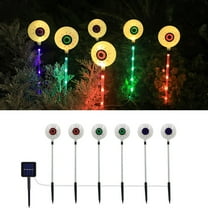 6Pack Solar Halloween Garden Lights Outdoor Halloween Decorations, Ghost Eye LED Waterproof Solar Lights for Outside Yard Patio Party Halloween Decor