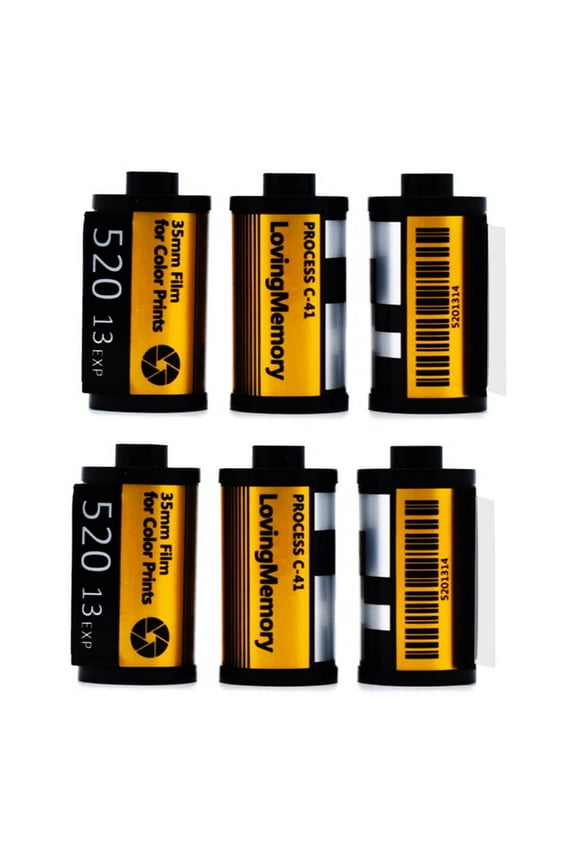6Pack Sublimation Film Roll Keychain Customized Keychain with Picture Camera Memory Reel Gifts