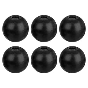 6Pack Threaded Ball Knobs, 5/16-1.18" Female Thread Black Thermoset Control Knob for Handle Replacement