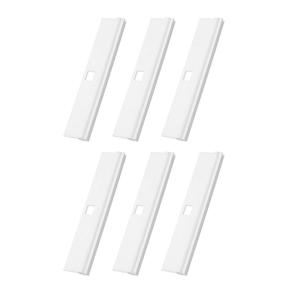 6Pack Vertical Blind Top Hangers, 89mm Plastic Vertical Curtain Hanging Film, Curtain Repair Clip Blind Accessories for Home Office Hotels