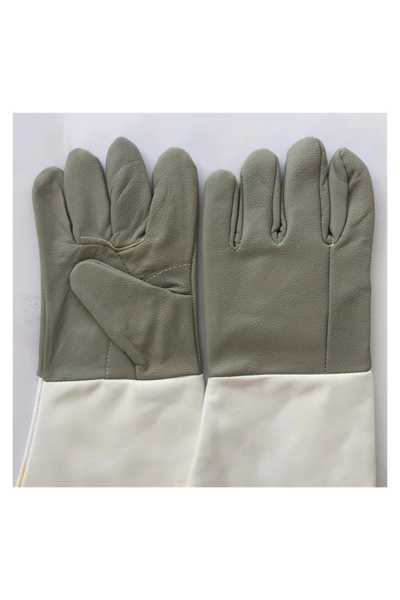 6Pairs Extended Wear-Resistant Welding Gloves Large Sleeves Wide Mouth Cowhide Protective ,More Durable